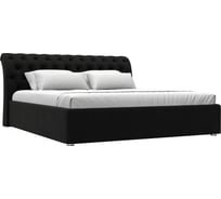 Интерьерная кровать Лига диванов Сицилия 180 микровельвет черный 120884