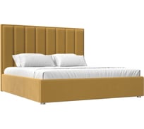 Интерьерная кровать Лига диванов Афродита 200 микровельвет желтый 120612