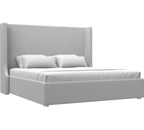 Интерьерная кровать Лига диванов Ларго 180 экокожа белый 120736