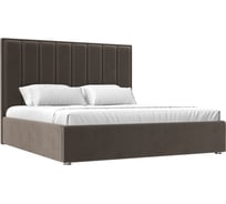 Интерьерная кровать Лига диванов Афродита 200 велюр коричневый 120606