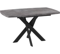 Стол mebwill Эдж, 130 Дымчатая керамика/Чёрный 101937