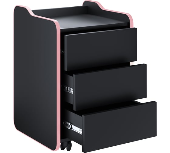 Тумба для игрового компьютерного стола VMMGAME CASE 40 BLACK PINK CS-1BKPK