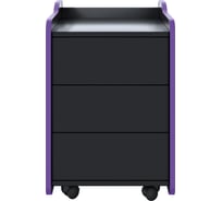 Тумба для игрового компьютерного стола VMMGAME CASE 40 BLACK PURPLE CS-1BKPU