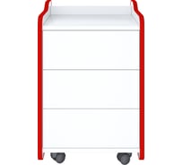 Тумба для игрового компьютерного стола VMMGAME CASE 40 WHITE RED CS-1WERD