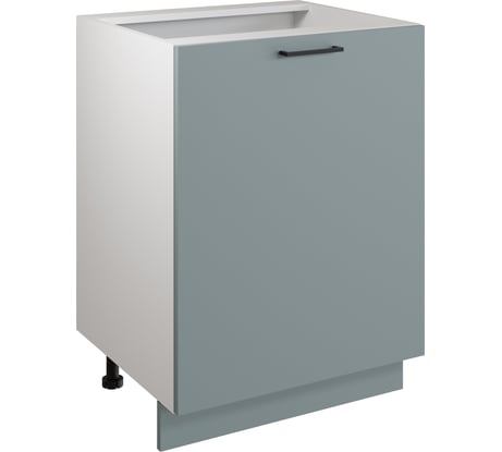 Шкаф - стол Атмосфера 60см Simple Н600 Пыльный зеленый/ Белый 00-00024785