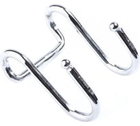 Двойной S-образный крючок для рейлинга Element хром 1 шт 122690
