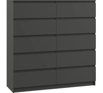 Комод Woodville Мадера К10М ЛДСП графит новый 520941