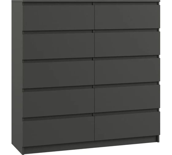 Комод Woodville Мадера К10М ЛДСП графит новый 520941