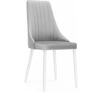 Стул Woodville на металлокаркасе Кора светло-серый / белый 517126