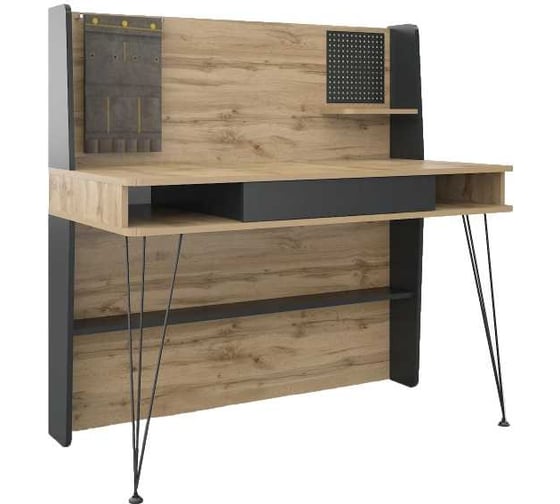 Компьютерный стол Woodville Нобира 120x60x120,5 антрацит / дуб ирландский 515117