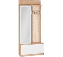 Прихожая Woodville Молд 1000 дуб крафт золотой / глянец белый 581540