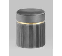 Пуф Стул Груп Миранда с ящиком, велюр серый 19B352VA-8167-55