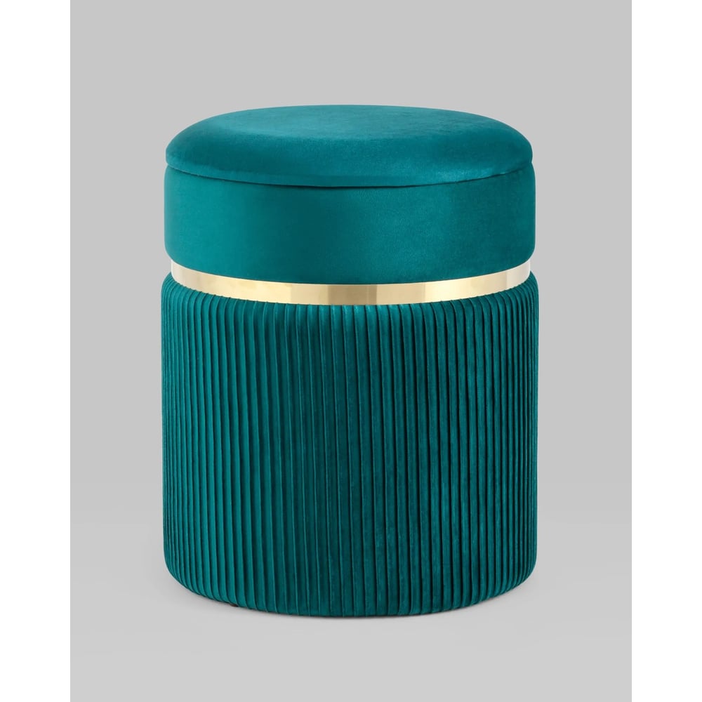 Пуф Стул Груп Миранда с ящиком, велюр бирюзовый 19B352VA-8167-64 ...