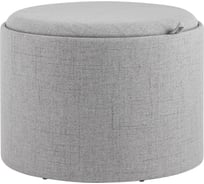 Пуф Стул Груп Хюгге L, с ящиком, рогожка серая 19B260LL Y13-8