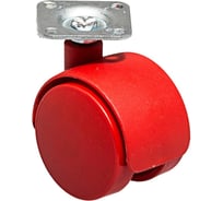 Двойной ролик на площадке Suki 50 мм, красный 187030