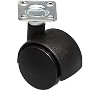 Двойной ролик на площадке Suki 50 мм, черный/черный 159940