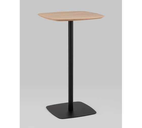 Стол барный Стул Груп Form 60 60 светлое дерево / черный T-005H natural / black 1