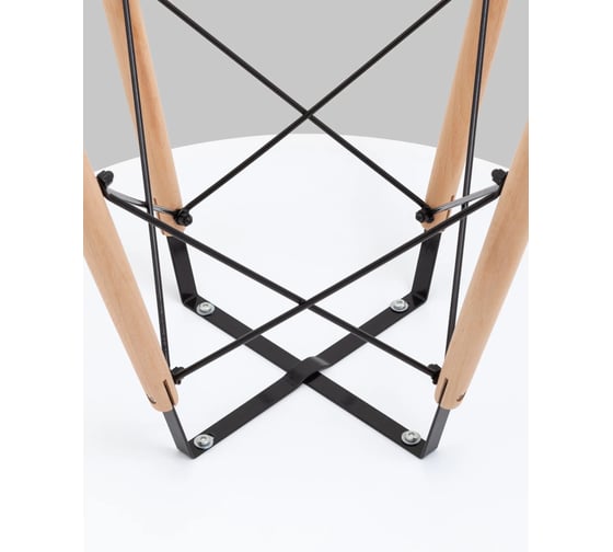 Стол круглый обеденный Стул Груп EAMES DSW NEW D 80, белый T001-80