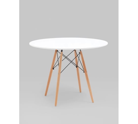 Стол круглый обеденный Стул Груп EAMES DSW NEW D 100, белый T001-100