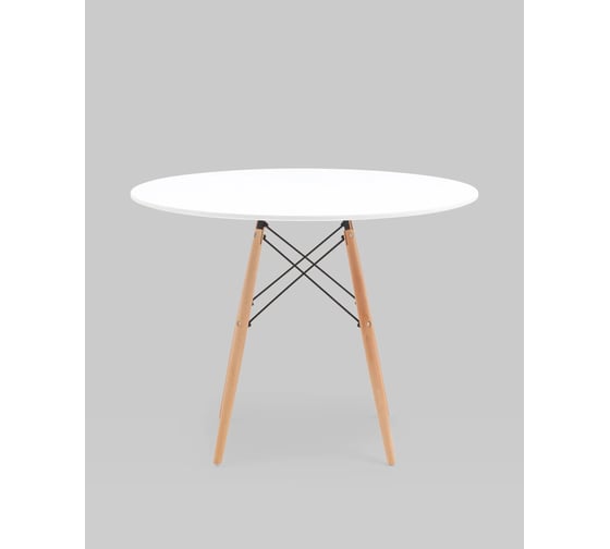 Стол круглый обеденный Стул Груп EAMES DSW NEW D 100, белый T001-100
