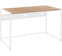 Стол письменный модульный Rimini, 1200x650x750, белый каркас, столешница ЛДСП Дуб Канзас, GreenWeen GW-RIMINI-1200-W-LD-K