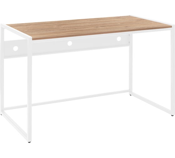 Стол письменный модульный Rimini, 1200x650x750, белый каркас, столешница ЛДСП Дуб Канзас, GreenWeen GW-RIMINI-1200-W-LD-K 1