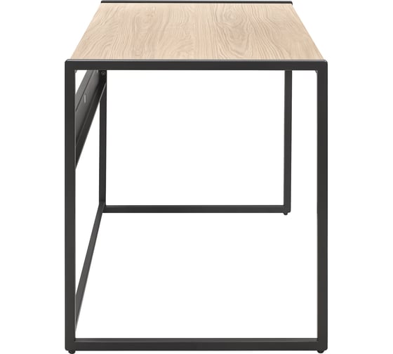Стол письменный модульный Rimini, 1200x650x750, черный каркас, столешница ЛДСП Дуб Натуральный, GreenWeen GW-RIMINI-1200-B-LD-NATUR