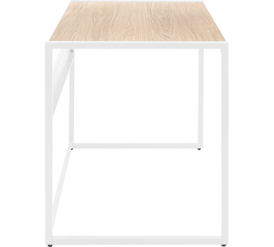 Стол письменный модульный Rimini, 1200x650x750, белый каркас, столешница ЛДСП Дуб Натуральный, GreenWeen GW-RIMINI-1200-W-LD-NATUR