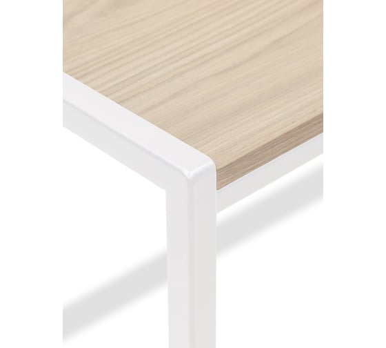 Стол письменный модульный Rimini, 1200x650x750, белый каркас, столешница ЛДСП Дуб Натуральный, GreenWeen GW-RIMINI-1200-W-LD-NATUR