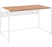 Стол письменный модульный Rimini, 1200x650x750, белый каркас, столешница ЛДСП Орех, GreenWeen GW-RIMINI-1200-W-LD-NUT