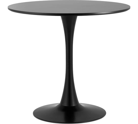 Стол обеденный круглый Стул Груп Tulip, 80x80, черный T004-1 black 1