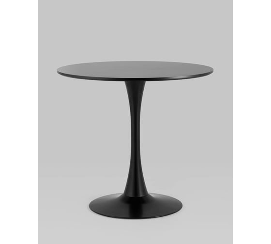 Стол обеденный круглый Стул Груп Tulip, 80x80, черный T004-1 black