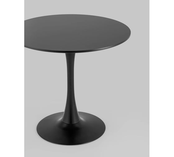 Стол обеденный круглый Стул Груп Tulip, 80x80, черный T004-1 black