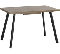 Стол обеденный кухонный раскладной Стул Груп PLAIN, 116-158 74, дуб Ка/черный 80.581.01 8048