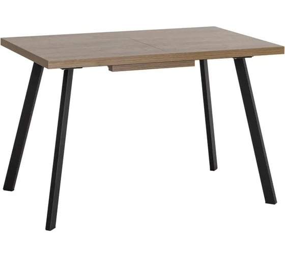 Стол обеденный кухонный раскладной Стул Груп PLAIN, 116-158 74, дуб Ка/черный 80.581.01 8048