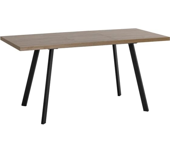 Стол обеденный кухонный раскладной Стул Груп PLAIN, 116-158 74, дуб Ка/черный 80.581.01 8048