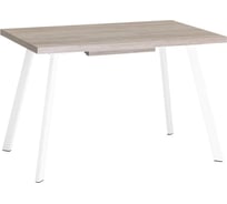 Стол обеденный кухонный раскладной Стул Груп PLAIN, 116-158 74, дуб Ан/белый 80.581.01 8037