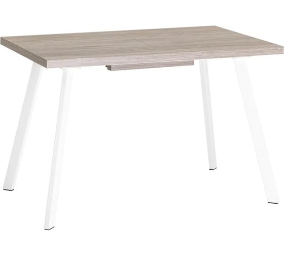 Стол обеденный кухонный раскладной Стул Груп PLAIN, 116-158 74, дуб Ан/белый 80.581.01 8037