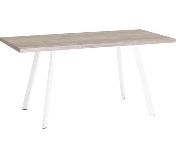 Стол обеденный кухонный раскладной Стул Груп PLAIN, 116-158 74, дуб Ан/белый 80.581.01 8037