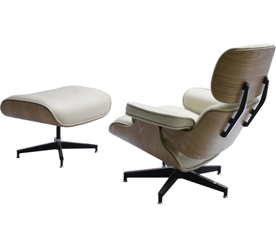 Кресло и оттоманка BRADEX EAMES LOUNGE CHAIR бежевые FR 0596