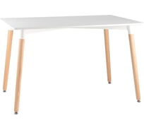 Стол обеденный Стул Груп OSLO прямоугольный 120х80, белый, на деревянных ножках Z-207