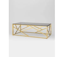 Журнальный стол Стул Груп 120х60 АРТ ДЕКО, стекло smoke, сталь золото ECT-015-TG-SK