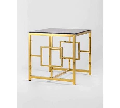 Журнальный столик Стул Груп БРУКЛИН, стекло smoke, сталь золото EET-013-TG-1