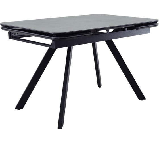 Раскладной стол BRADEX Arthur 120-184x80x75 см, керамогранит, чёрный мрамор Greys Black, чёрный RF 0677