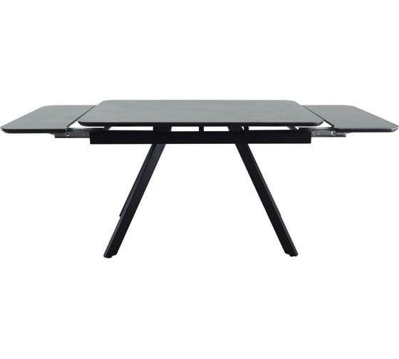 Раскладной стол BRADEX Arthur 120-184x80x75 см, керамогранит, чёрный мрамор Greys Black, чёрный RF 0677