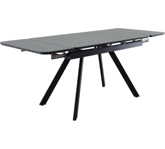 Раскладной стол BRADEX Arthur 120-184x80x75 см, керамогранит, чёрный мрамор Greys Black, чёрный RF 0677