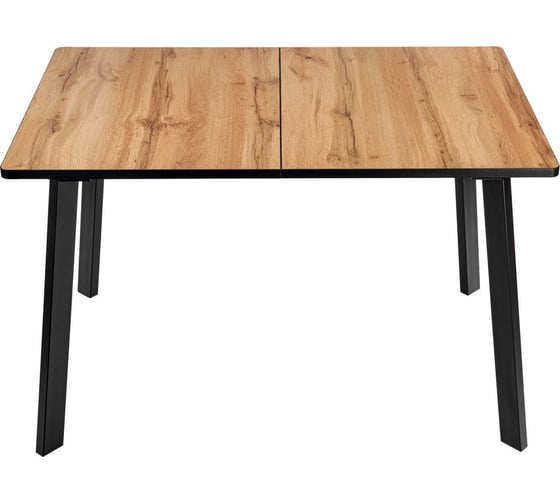 Раскладной стол BRADEX Dublin 120-160x80x75 см, Дуб Вотан с чёрными ножками RF 0482