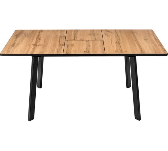 Раскладной стол BRADEX Dublin 120-160x80x75 см, Дуб Вотан с чёрными ножками RF 0482