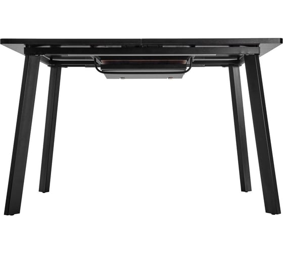 Раскладной стол BRADEX Dublin 120-160x80x75 см, Дуб Вотан с чёрными ножками RF 0482