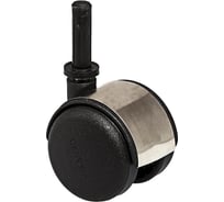 Двойной ролик со штифтом Suki 50 мм, пластик, черный/хром 159910